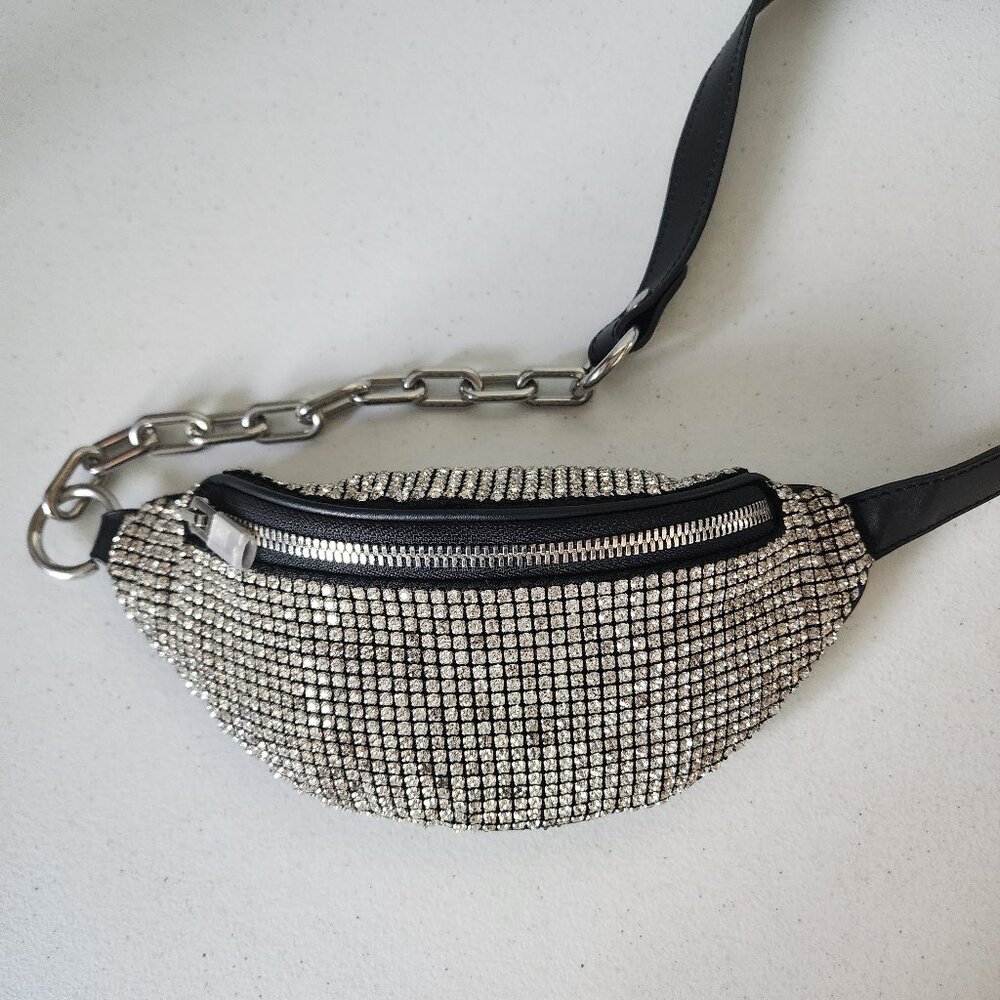 Alexander Wang Rhinestone Pouch/Sling Bag "EUC" - Picture 12 of 16